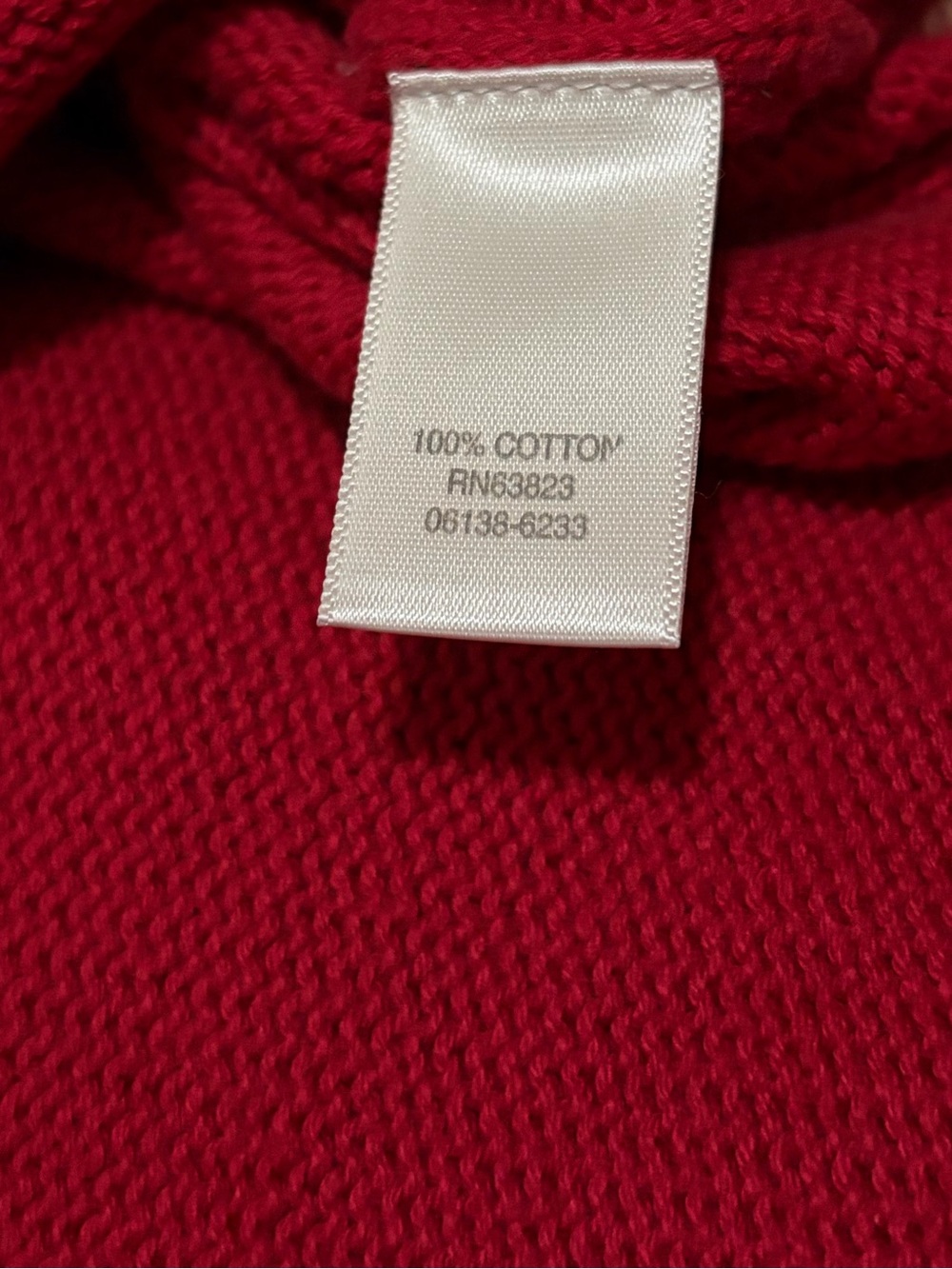 CJ Banks Star Cardigan Women’s 1X Red 100% Cotton Embroidered Zip Up Sweater - Picture 3 of 3